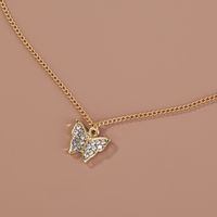 Korean Diamond Butterfly Alloy Necklace Wholesale main image 5