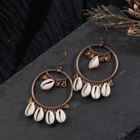 New Creative Natural Shell Alloy Tassel Earrings main image 4