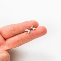 Fashion Gold Silver Puppy Alloy Earrings Wholesale main image 4