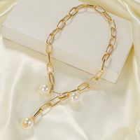 Fashion Chain Pearl Necklace main image 1