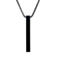 Simple Style Geometric Stainless Steel Titanium Steel Plating Men's Pendant Necklace sku image 6