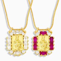 Fashion Geometric Micro-inlaid Zircon Necklace main image 1