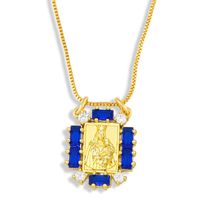 Fashion Geometric Micro-inlaid Zircon Necklace main image 5