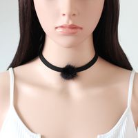 Fashion Velvet Rabbit Bandage Necklace main image 3
