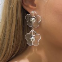 New Transparent Flower Earrings main image 1