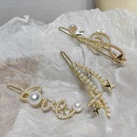 Fashion Metal Butterfly Pearl Frog Hairpin Wholesale main image 3