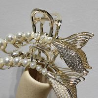 Korean Alloy Pearl Diamond Mermaid Hair Clip Wholesale main image 4