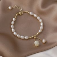 Baroque Pearl Shell Alloy Bracelet Wholesale main image 5