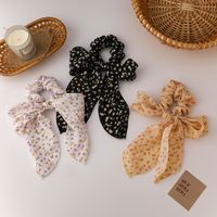 Retro Fashion Floral Chiffon Hair Scrunchies main image 5