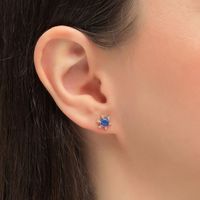 Fashion Simple Inlaid Zircon Mini Earrings main image 3