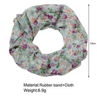 New Fashion Floral Diamond Ponytail Hair Scrunchies main image 5