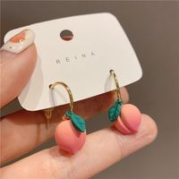 Fashion Pink Peach Alloy Earrings main image 1