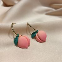 Fashion Pink Peach Alloy Earrings main image 4