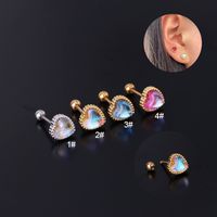 Ear Cartilage Rings & Studs Lady Geometric Copper Plating Artificial Gemstones main image 1