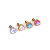 Ear Cartilage Rings & Studs Lady Geometric Copper Plating Artificial Gemstones main image 6