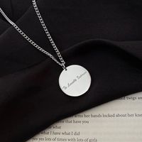 Simple Cute Prince Round Necklace main image 3