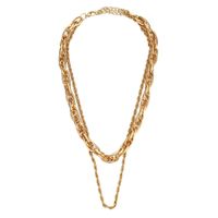 Fashion Double Layer Alloy Thick Chain Necklace main image 1