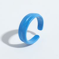 Punk Solid Color Open Ring sku image 8