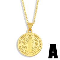 Fashion Virgin Mary Copper Necklace sku image 1