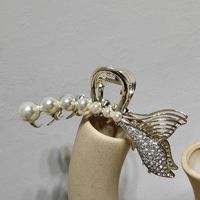 Korean Alloy Pearl Diamond Mermaid Hair Clip Wholesale sku image 2