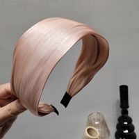 Korean Streamer Bright Silk Satin Solid Color Headband Wholesale sku image 7