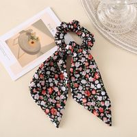 New Fashion Floral Diamond Ponytail Hair Scrunchies sku image 5