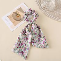 New Fashion Floral Diamond Ponytail Hair Scrunchies sku image 6