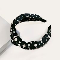 Retro Polka Dot Pearl Wide-brimmed Headband sku image 1