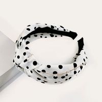 Retro Polka Dot Pearl Wide-brimmed Headband sku image 2
