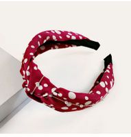 Retro Polka Dot Pearl Wide-brimmed Headband sku image 3