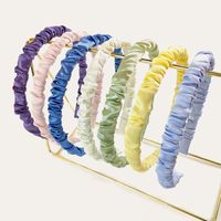 Korean Solid Color Thin Headband main image 1