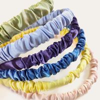 Korean Solid Color Thin Headband main image 3