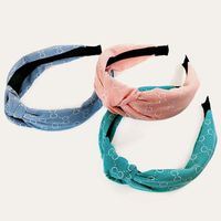 Korean Letter Knotted Hairband main image 4