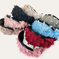 Korean Linen Color-blocking Knotted Headband main image 3