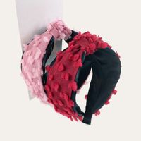 Korean Linen Color-blocking Knotted Headband main image 4