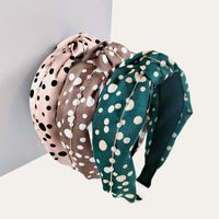 Retro Polka Dot Pearl Wide-brimmed Headband main image 5