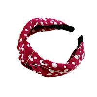 Retro Polka Dot Pearl Wide-brimmed Headband main image 6