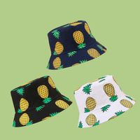 Fashion Pineapple Printing Wide Brim Sunshade Fisherman Hat main image 1
