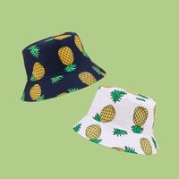 Fashion Pineapple Printing Wide Brim Sunshade Fisherman Hat main image 6