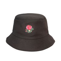 Korean Flower Printing Wide Brim Sunshade Fisherman Hat main image 1