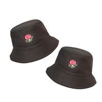 Korean Flower Printing Wide Brim Sunshade Fisherman Hat main image 4