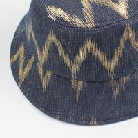 Fashion Striped Short Brim Sunshade Sunscreen Fisherman Hat main image 4