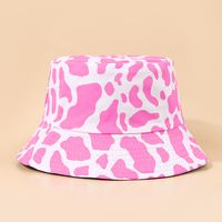 Fashion Pink Cow Pattern Sunshade Fisherman Hat sku image 1