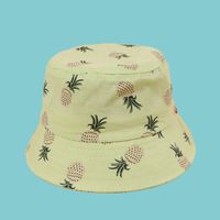 Fashion Pineapple Printing Children's Fisherman Hat sku image 1