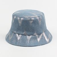 Fashion Striped Short Brim Sunshade Sunscreen Fisherman Hat sku image 2