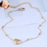 Fashion Sweet Ol Simple Love Titanium Steel Anklet main image 3