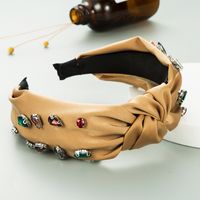 New Fashion Solid Color Knotted Headband main image 7