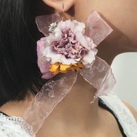 Bohemian Lace Flower Earrings main image 1