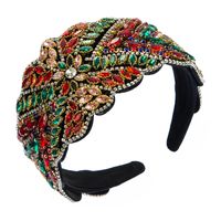 Baroque Pearl Rhinestone Fabric Headband main image 6