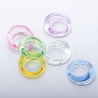 Simple Acrylic Resin Ring Set main image 5